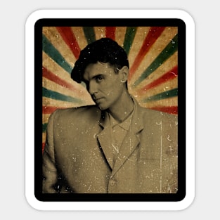 David Byrne  - Photo Retro Vintage Aesthetic Sticker